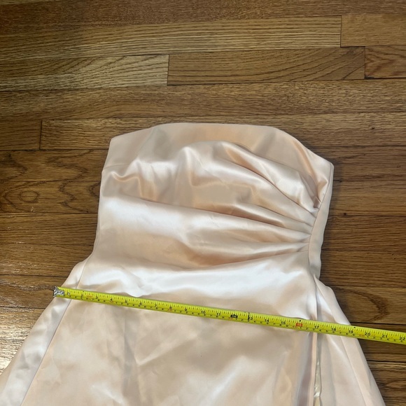 Michaelangelo Light Pink Satin Maxi Dress - Picture 3 of 12